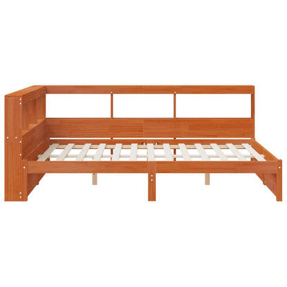 Bookcase Bed with Headboard with Storage Solid Pine Wood