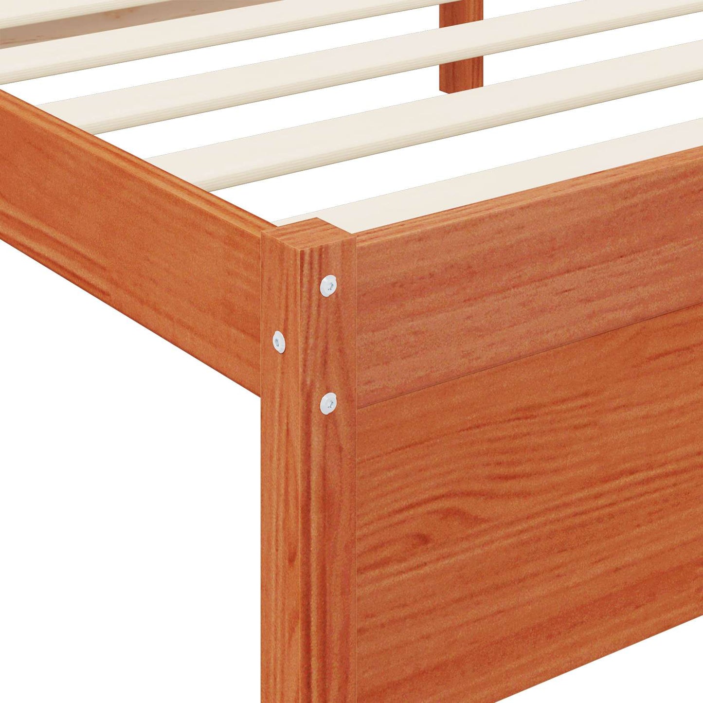 Bookcase Bed with Headboard with Storage Solid Pine Wood
