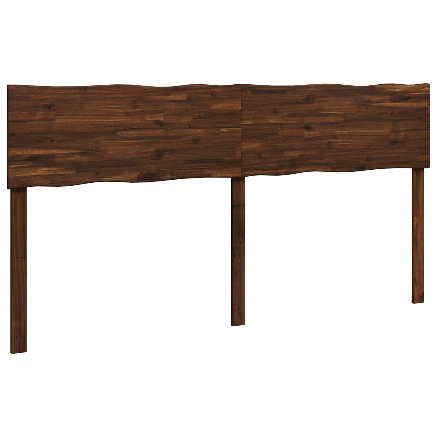 Live Edge Headboard ROSTOCK Dark Brown 200 cm Solid Acacia Wood