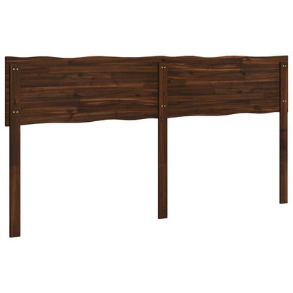 Live Edge Headboard ROSTOCK Dark Brown 200 cm Solid Acacia Wood