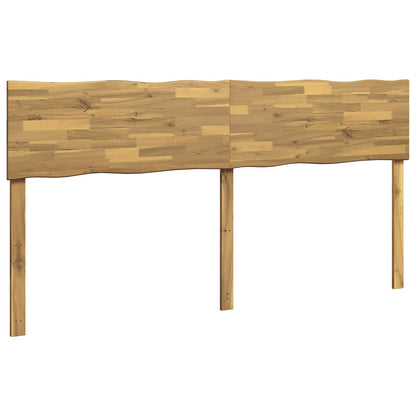 Live Edge Headboard ROSTOCK White 200 cm Solid Acacia Wood