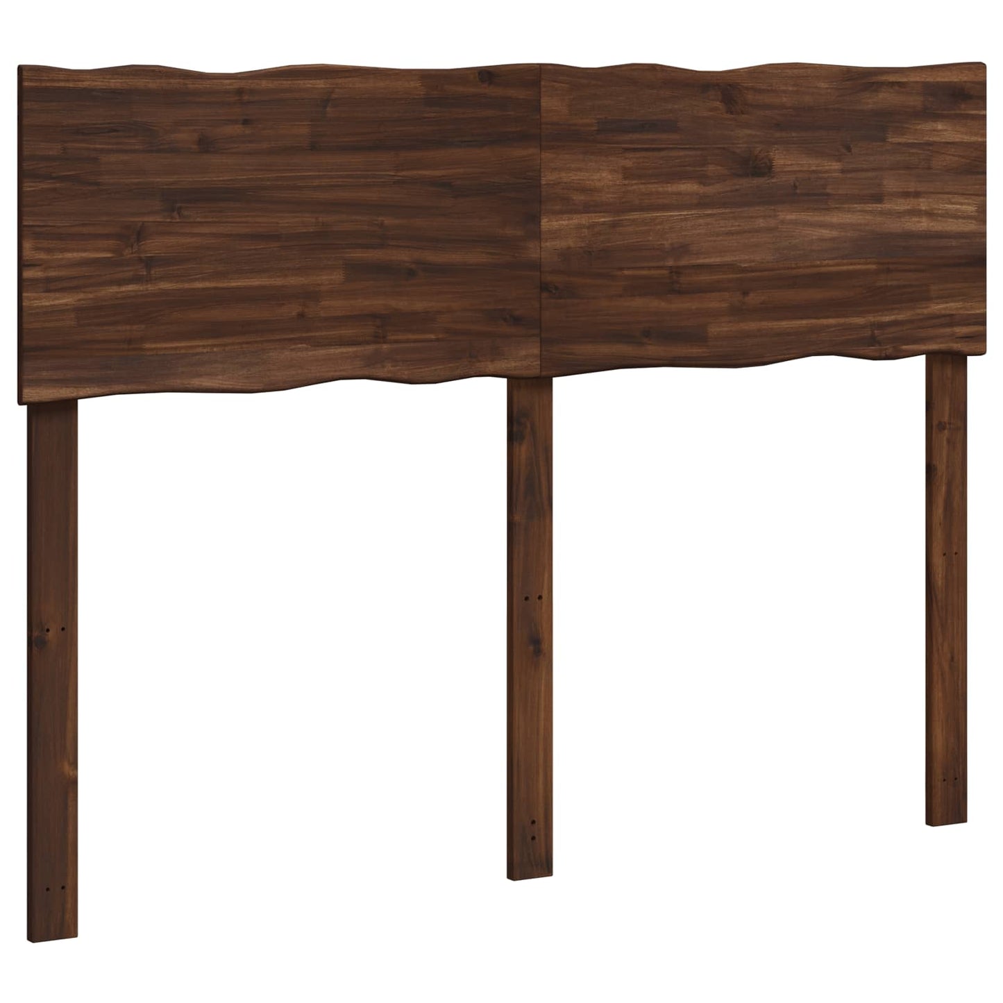 Live Edge Headboard ROSTOCK Dark Brown 150 cm Solid Acacia Wood