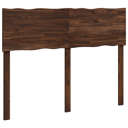 Live Edge Headboard ROSTOCK Dark Brown 150 cm Solid Acacia Wood