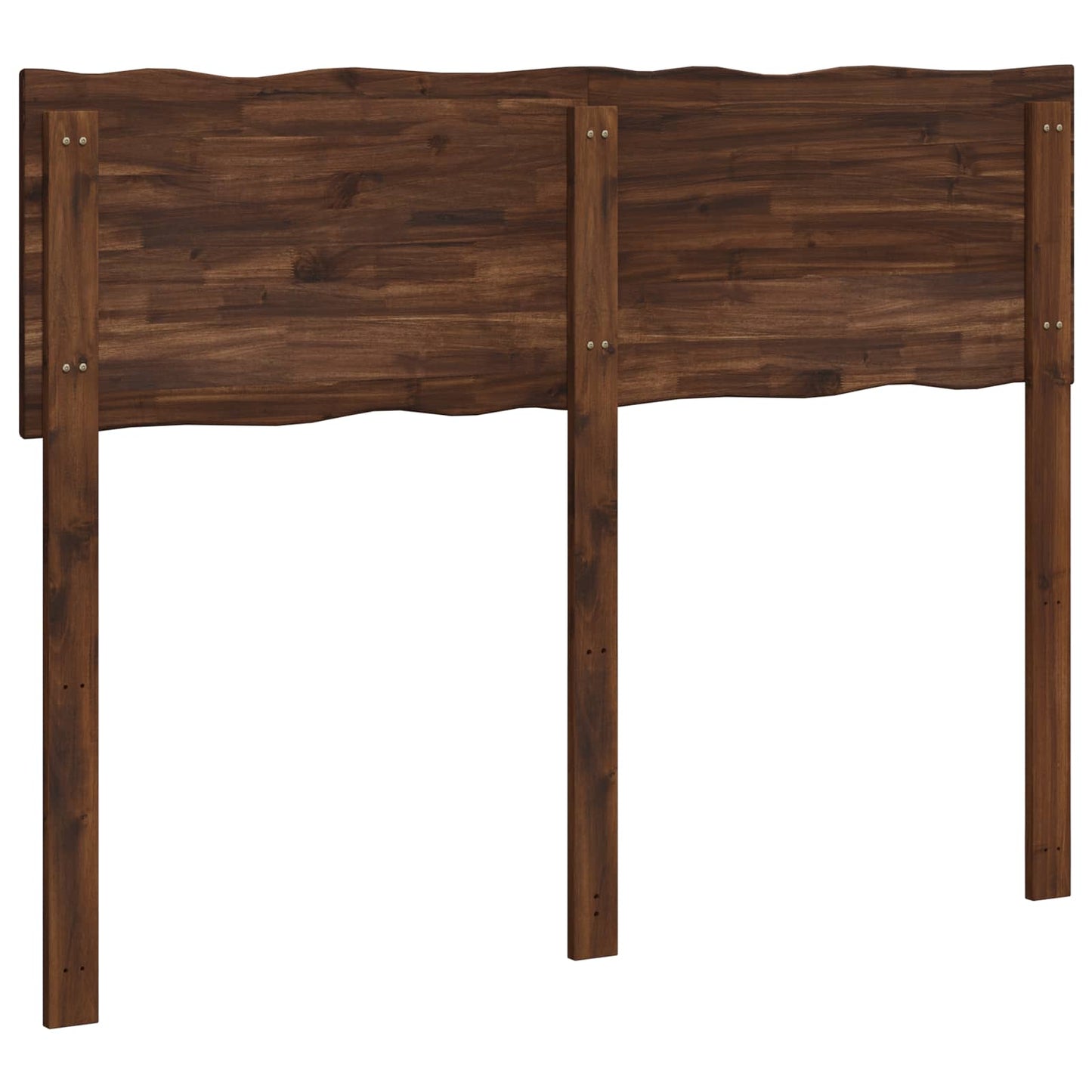 Live Edge Headboard ROSTOCK Dark Brown 140 cm Solid Acacia Wood
