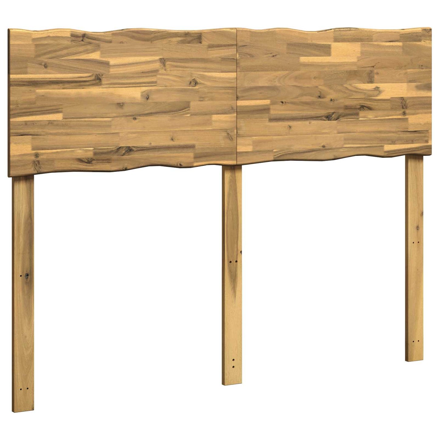 Live Edge Headboard ROSTOCK White 140 cm Solid Acacia Wood