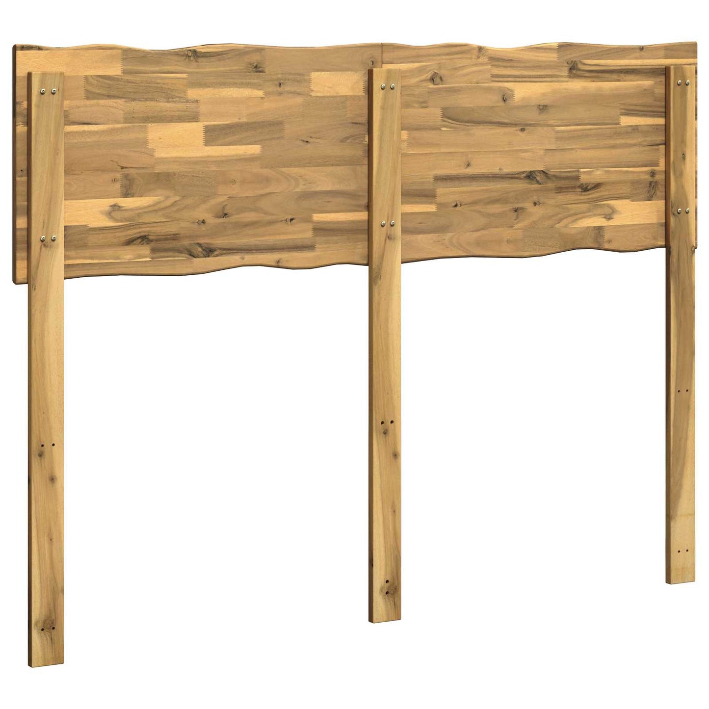 Live Edge Headboard ROSTOCK White 135 cm Solid Acacia Wood