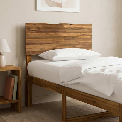 Live Edge Headboard ROSTOCK Natural 100 cm Solid Acacia Wood