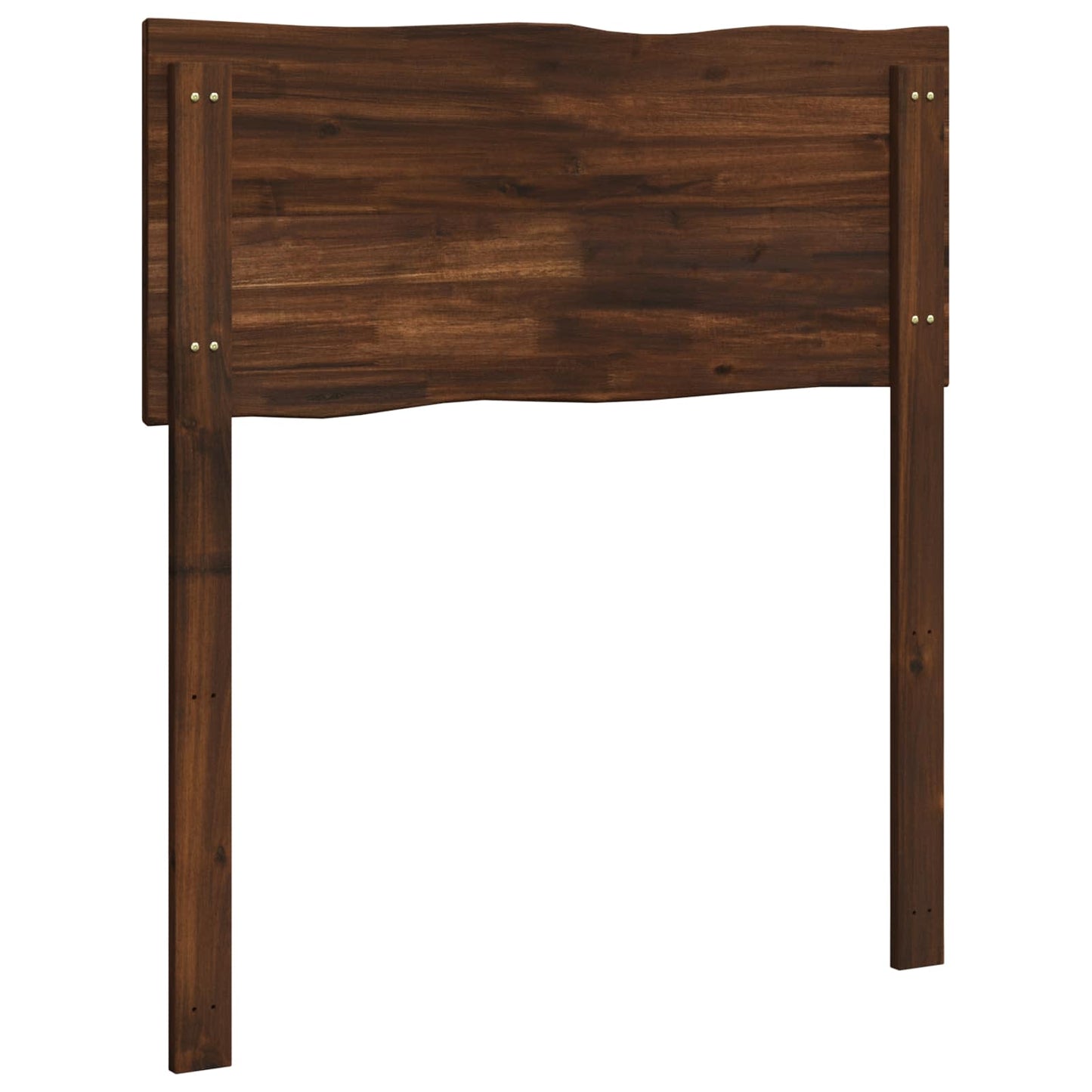 Live Edge Headboard ROSTOCK Dark Brown 75 cm Solid Acacia Wood