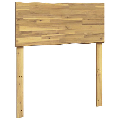 Live Edge Headboard ROSTOCK White 75 cm Solid Acacia Wood