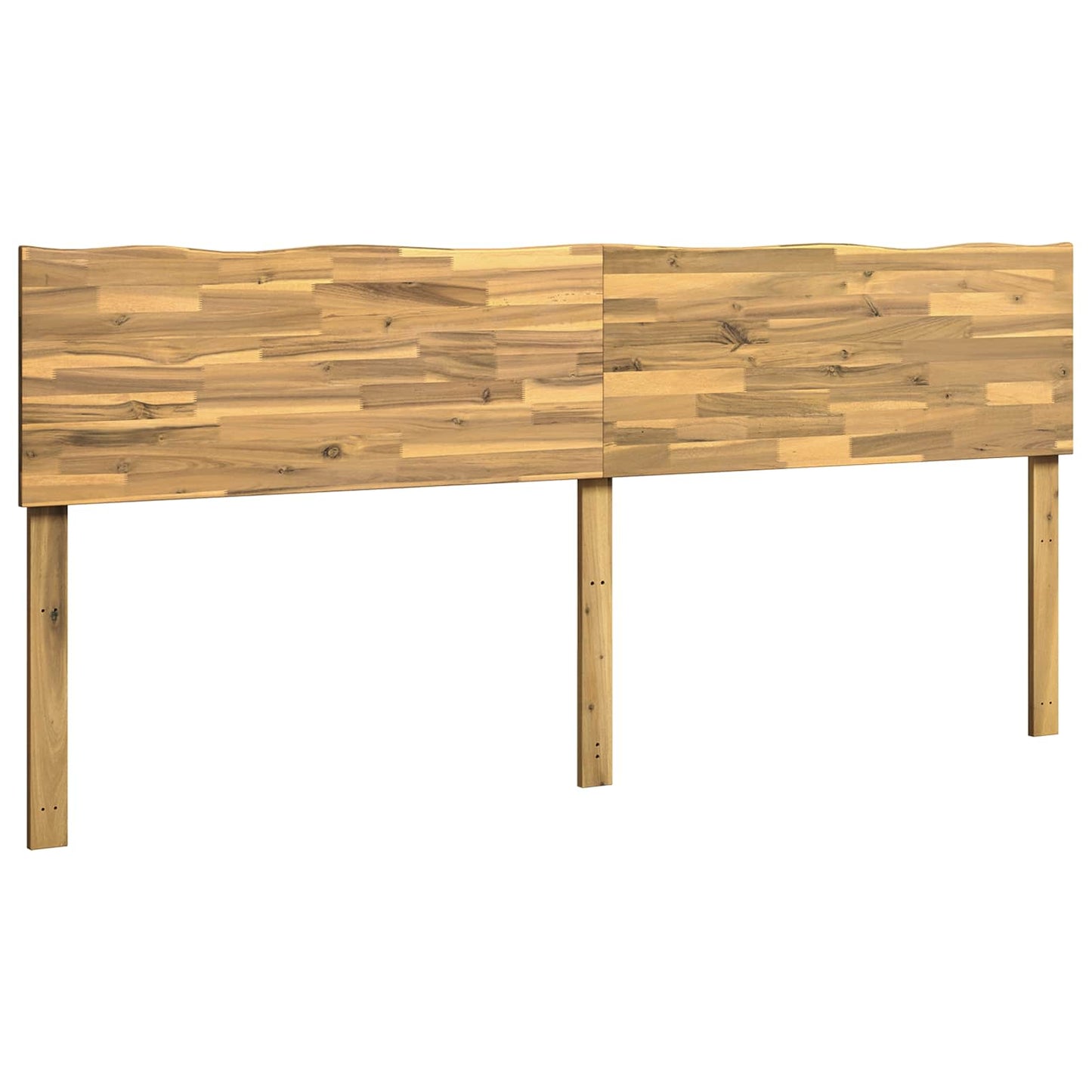 Live Edge Headboard ROSTOCK White 180 cm Solid Acacia Wood