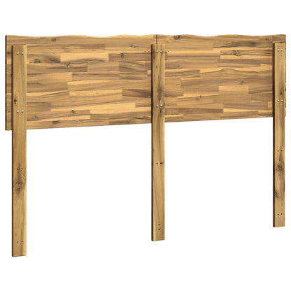 Live Edge Headboard ROSTOCK White 160 cm Solid Acacia Wood