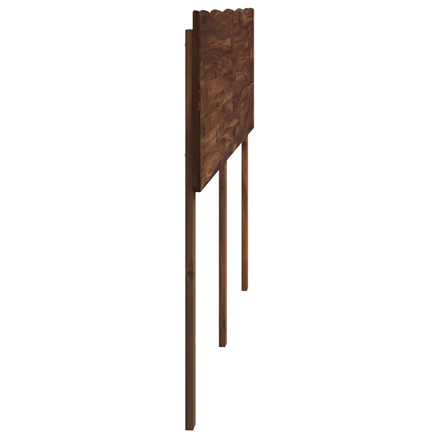 Live Edge Headboard ROSTOCK Dark Brown 140 cm Solid Acacia Wood