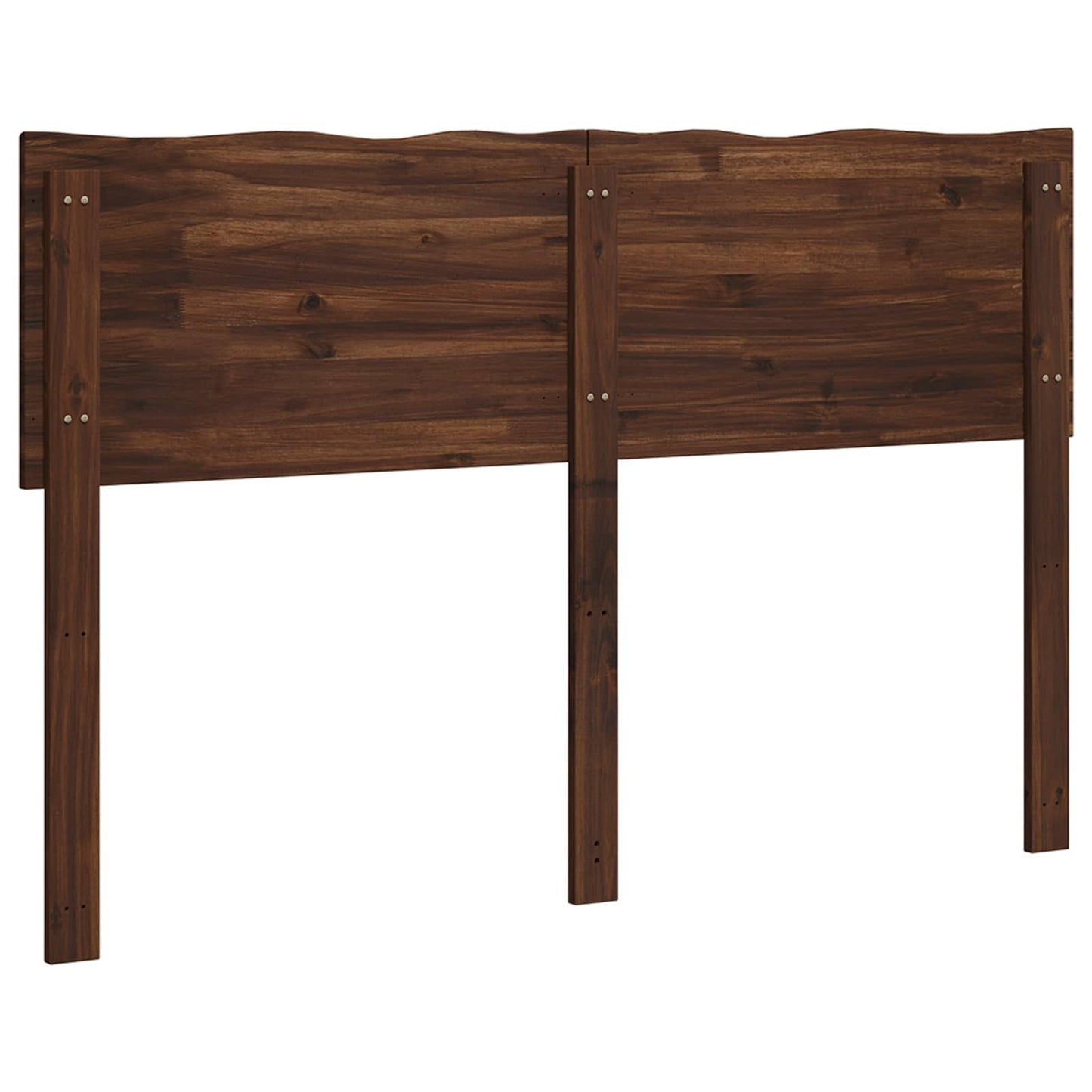 Live Edge Headboard ROSTOCK Dark Brown 135 cm Solid Acacia Wood