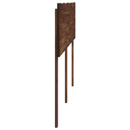 Live Edge Headboard ROSTOCK Dark Brown 135 cm Solid Acacia Wood