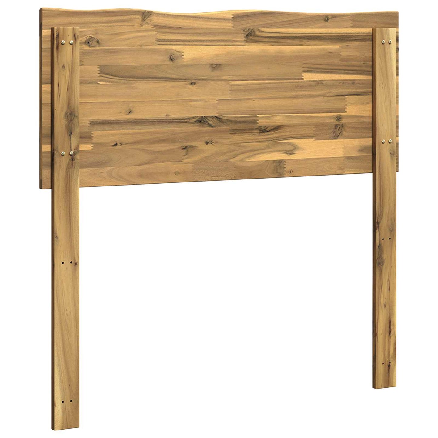 Live Edge Headboard ROSTOCK White 90 cm Solid Acacia Wood