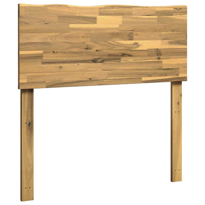 Live Edge Headboard ROSTOCK White 80 cm Solid Acacia Wood