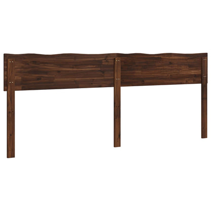 Live Edge Headboard ROSTOCK Dark Brown 180 cm Solid Acacia Wood