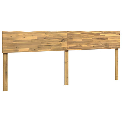 Live Edge Headboard ROSTOCK White 180 cm Solid Acacia Wood