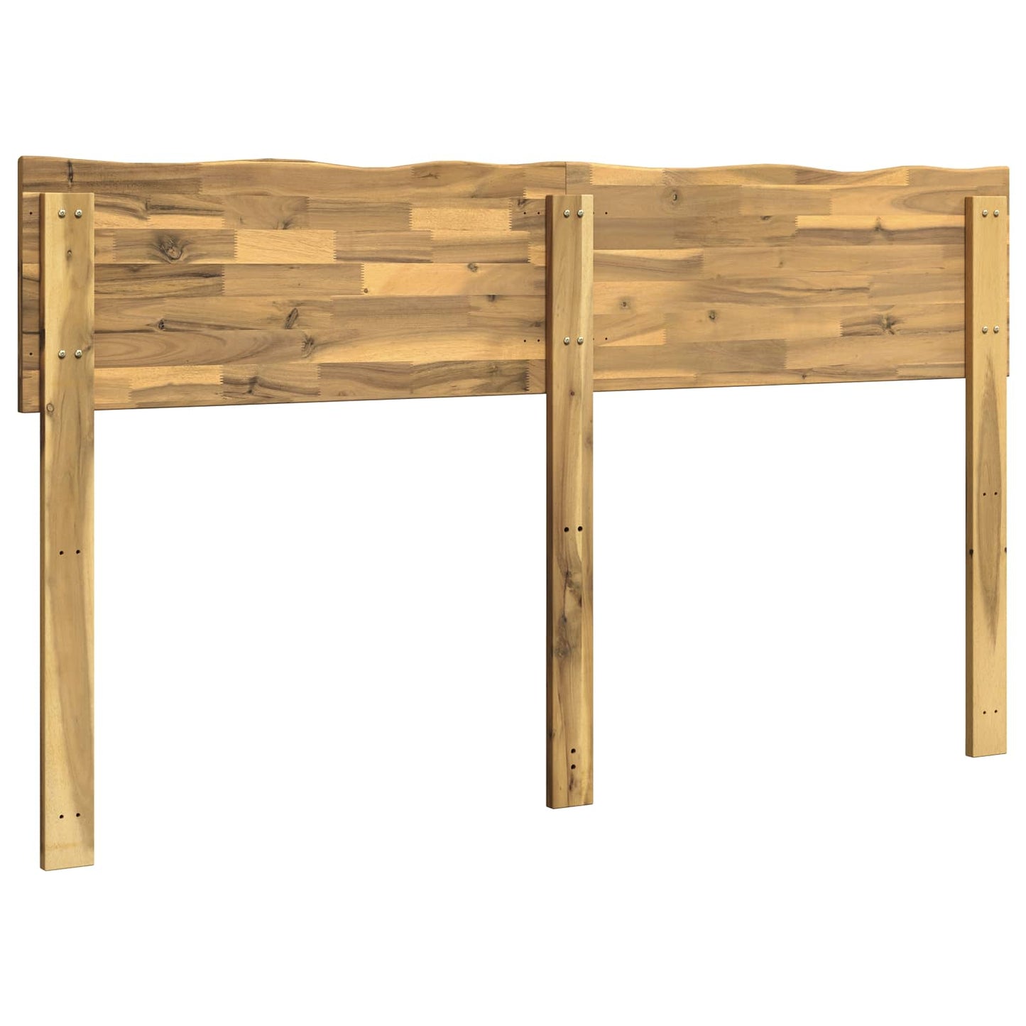 Live Edge Headboard ROSTOCK White 150 cm Solid Acacia Wood