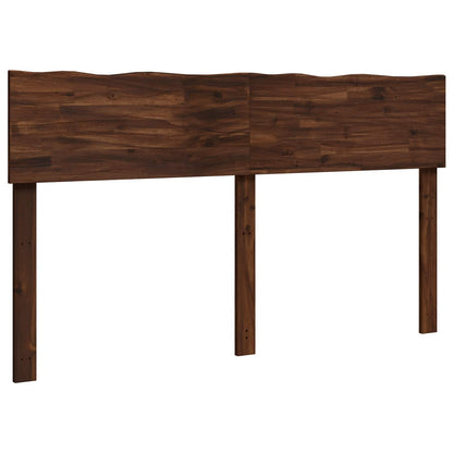 Live Edge Headboard ROSTOCK Dark Brown 140 cm Solid Acacia Wood