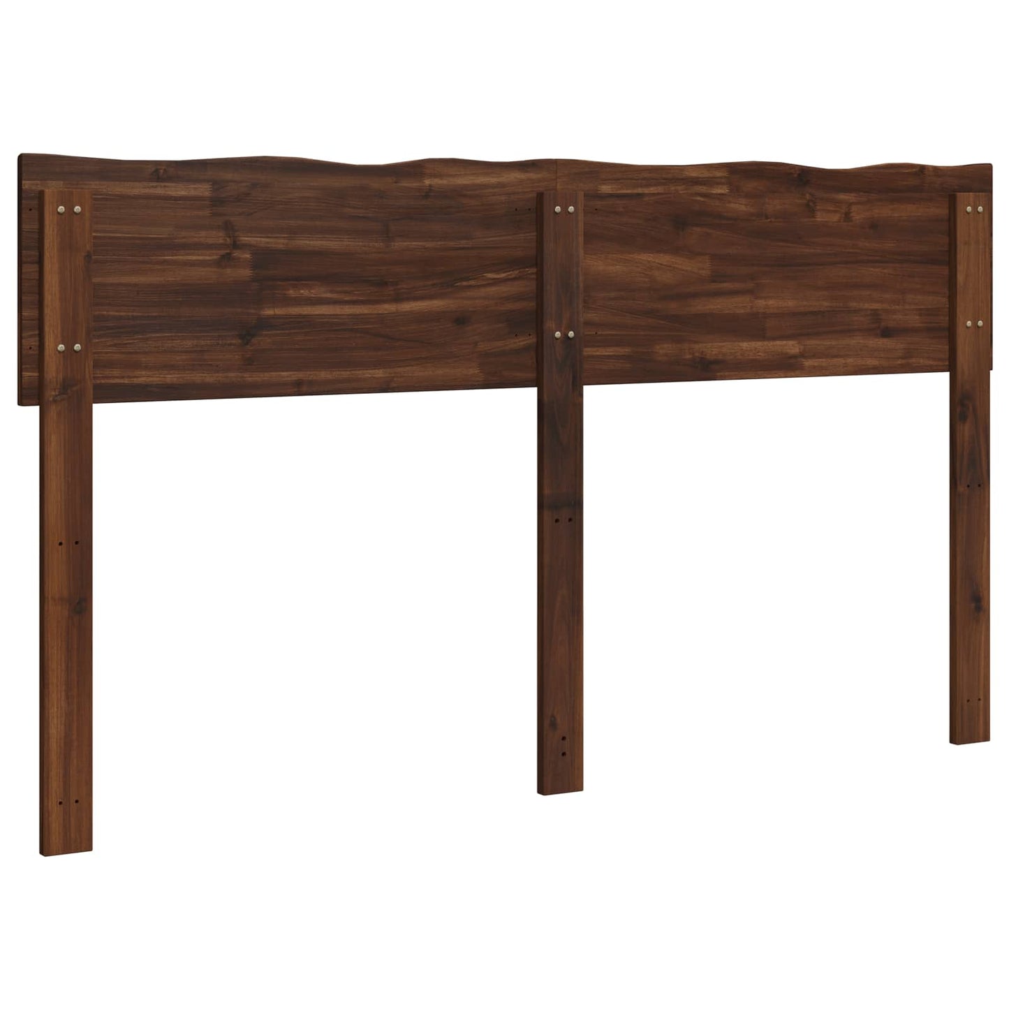Live Edge Headboard ROSTOCK Dark Brown 120 cm Solid Acacia Wood