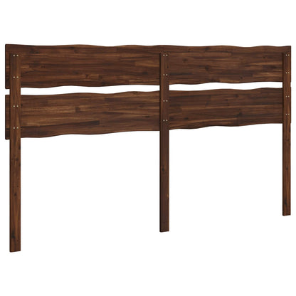 Live Edge Headboard ROSTOCK Dark Brown 200 cm Solid Acacia Wood