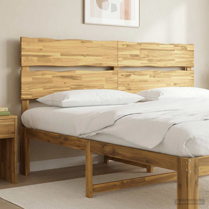 Live Edge Headboard ROSTOCK White 180 cm Solid Acacia Wood