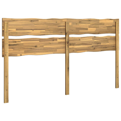 Live Edge Headboard ROSTOCK White 200 cm Solid Acacia Wood