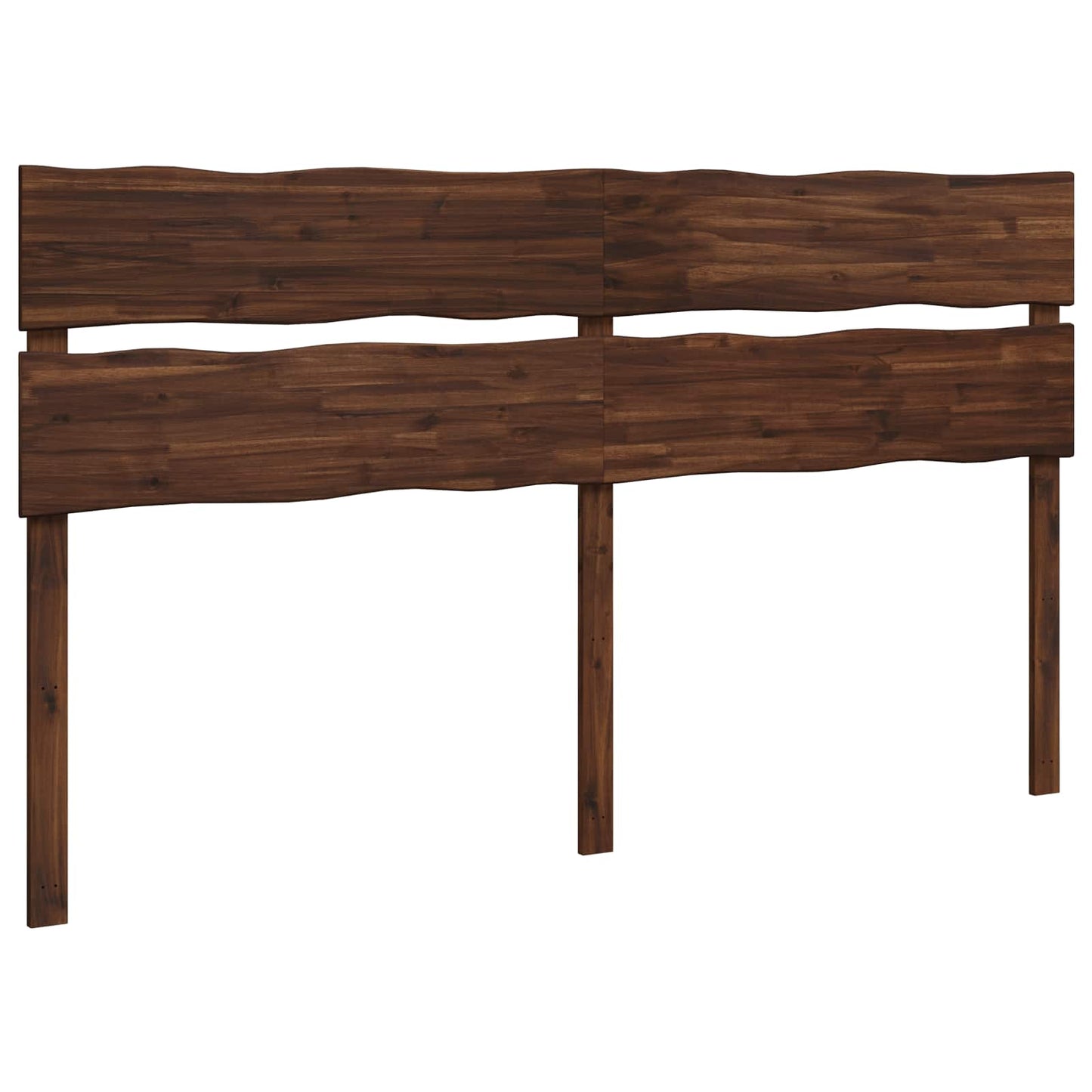 Live Edge Headboard ROSTOCK Dark Brown 180 cm Solid Acacia Wood