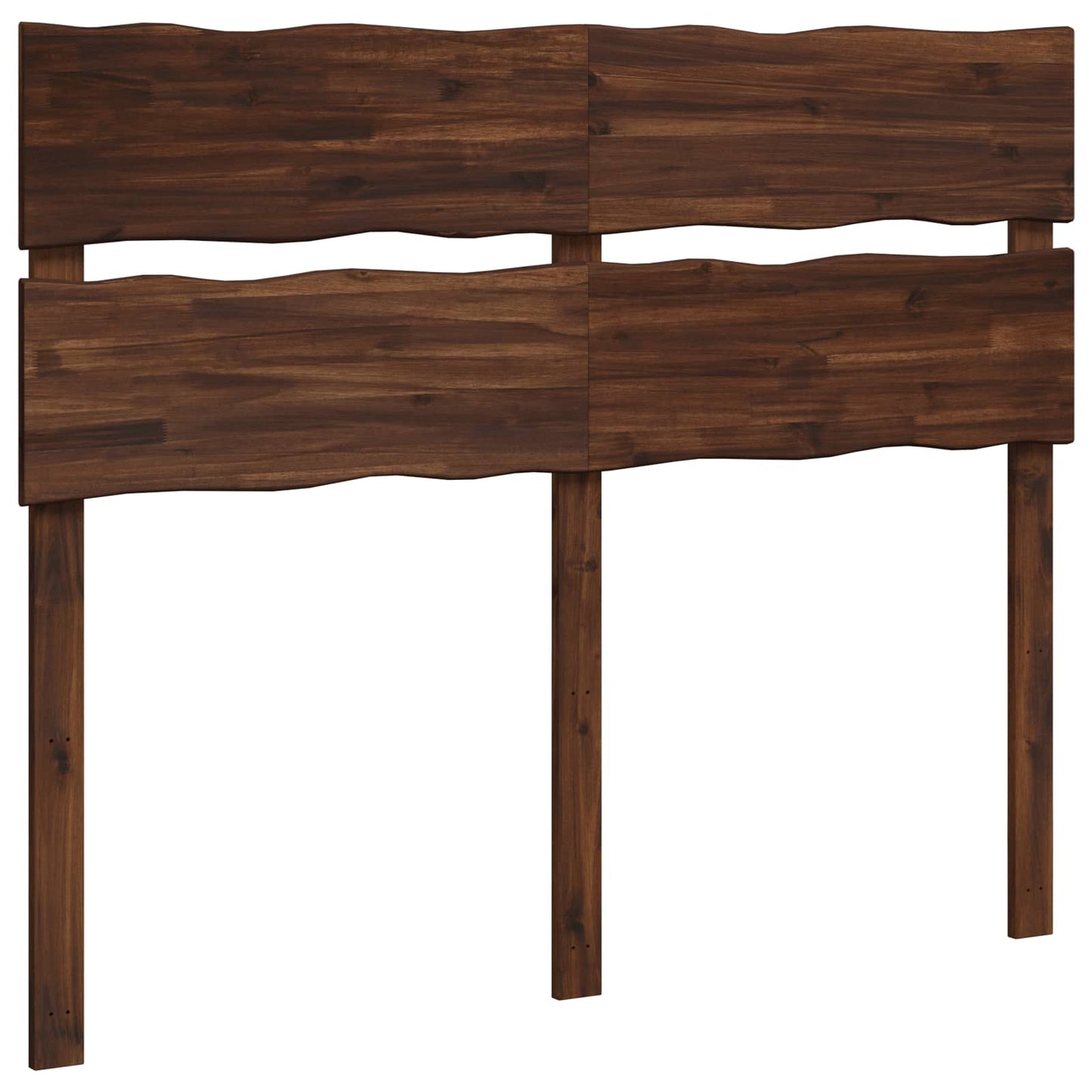 Live Edge Headboard ROSTOCK Dark Brown 135 cm Solid Acacia Wood