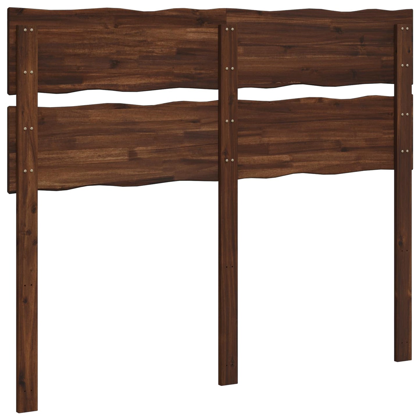 Live Edge Headboard ROSTOCK Dark Brown 135 cm Solid Acacia Wood