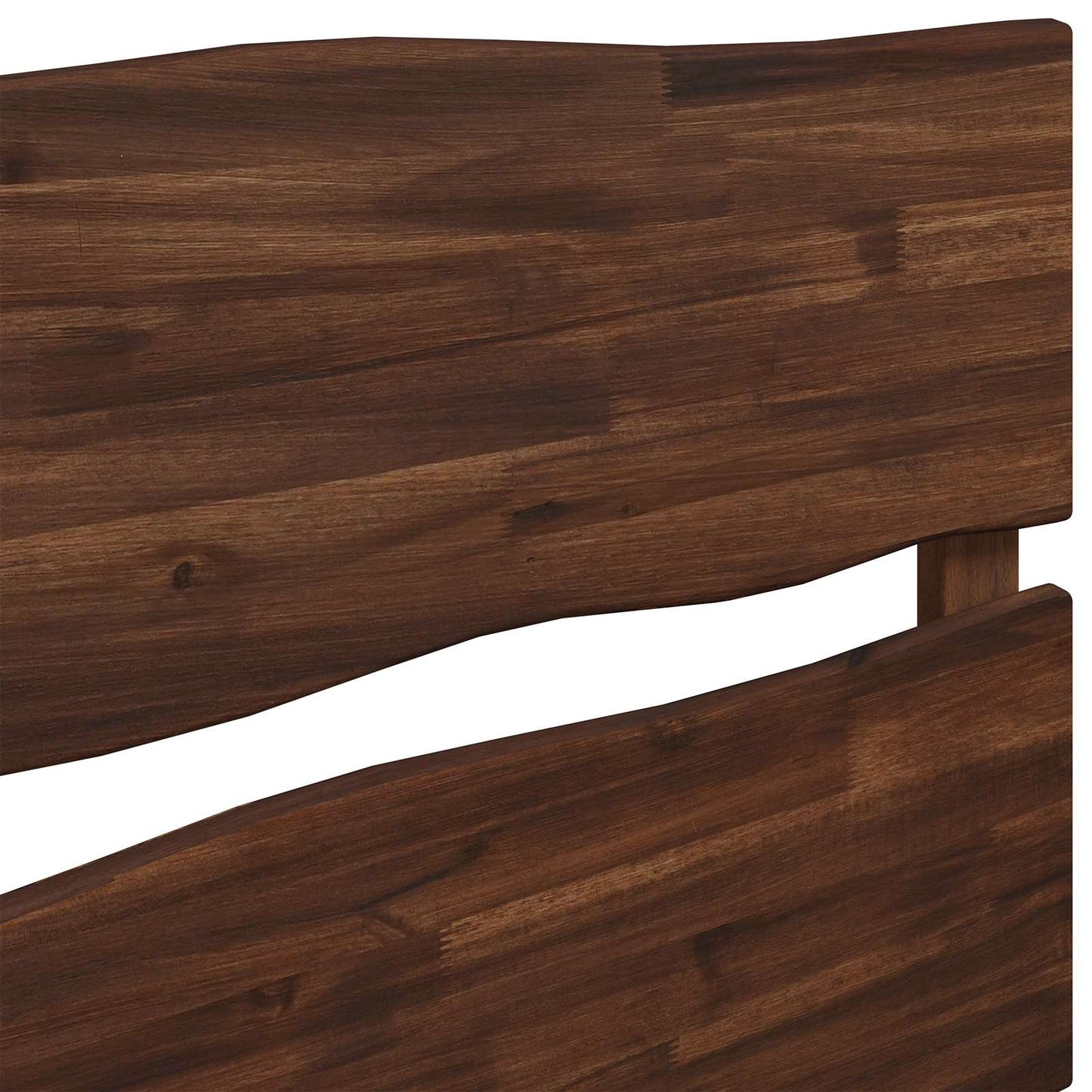 Live Edge Headboard ROSTOCK Dark Brown 120 cm Solid Acacia Wood
