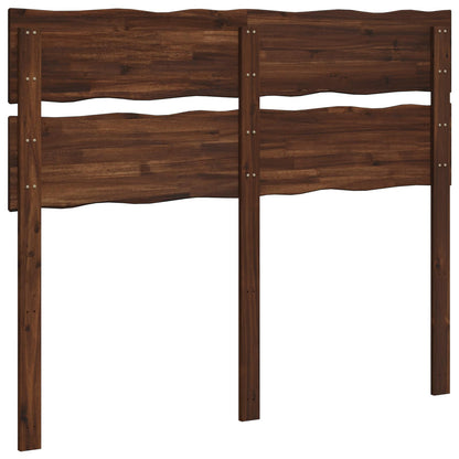 Live Edge Headboard ROSTOCK Dark Brown 120 cm Solid Acacia Wood