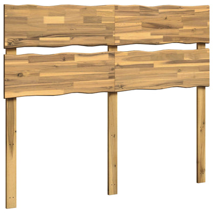 Live Edge Headboard ROSTOCK White 120 cm Solid Acacia Wood