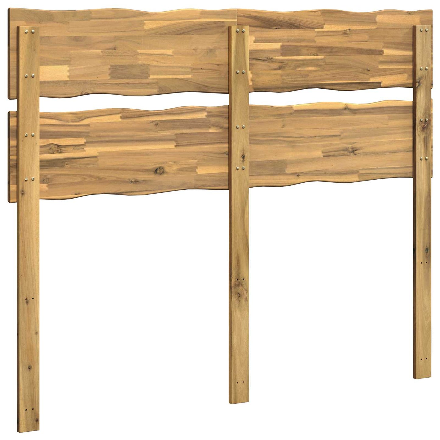 Live Edge Headboard ROSTOCK White 120 cm Solid Acacia Wood