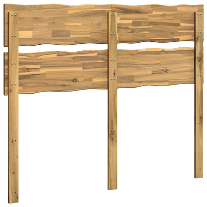 Live Edge Headboard ROSTOCK White 120 cm Solid Acacia Wood