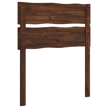 Live Edge Headboard ROSTOCK Dark Brown 100 cm Solid Acacia Wood