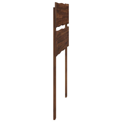 Live Edge Headboard ROSTOCK Dark Brown 100 cm Solid Acacia Wood