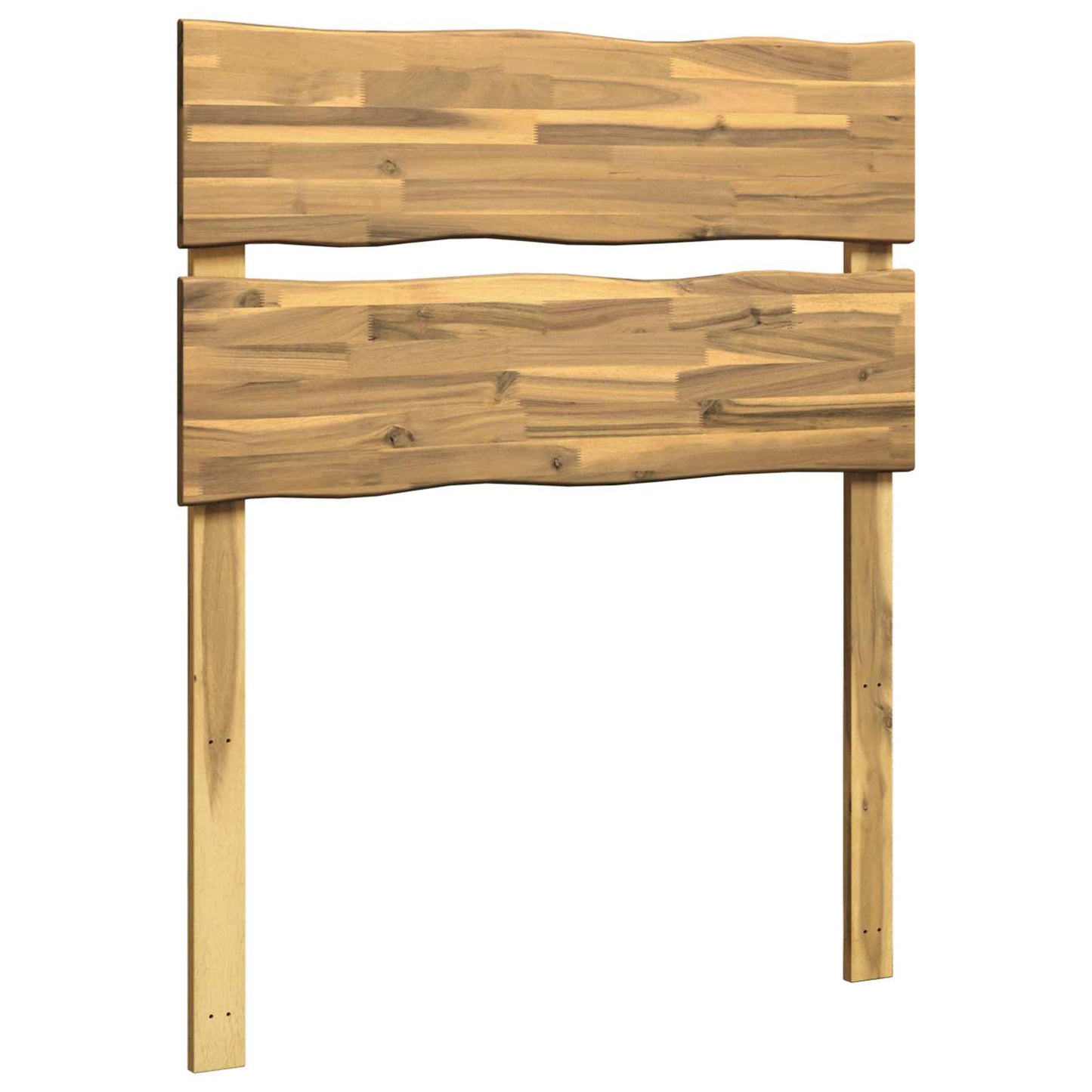 Live Edge Headboard ROSTOCK White 100 cm Solid Acacia Wood