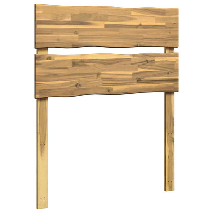 Live Edge Headboard ROSTOCK White 80 cm Solid Acacia Wood
