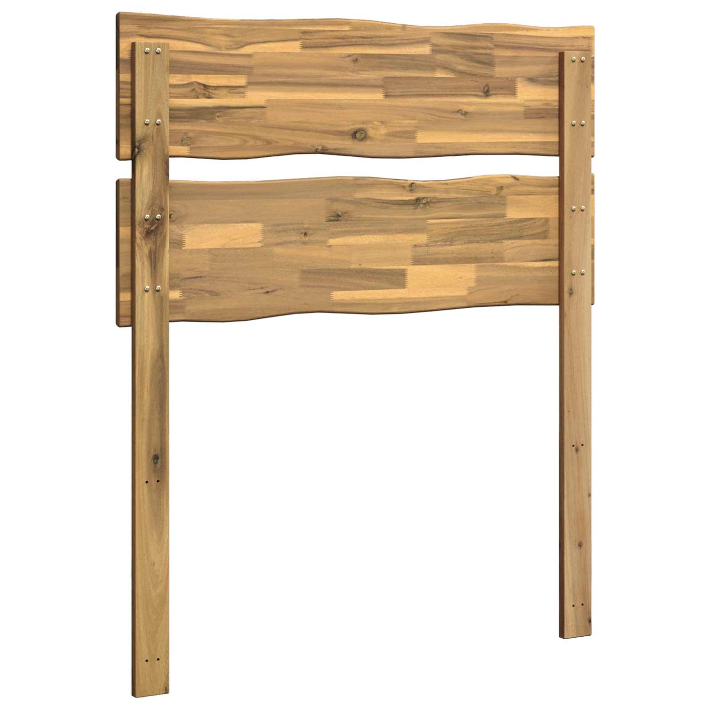 Live Edge Headboard ROSTOCK White 75 cm Solid Acacia Wood