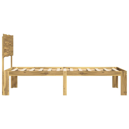 Single Bed Frame with Headboard ROSTOCK White 80 x 200 cm