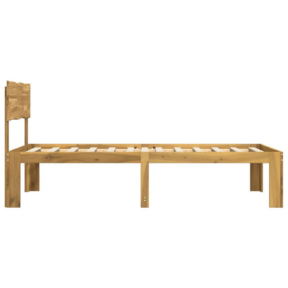 Single Bed Frame with Headboard ROSTOCK White 90 x 200 cm