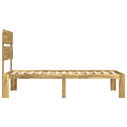 Single Bed Frame with Headboard ROSTOCK White 80 x 200 cm