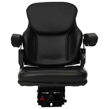 Tractor Seat with Suspension Black 60 x 58 x 72 cm