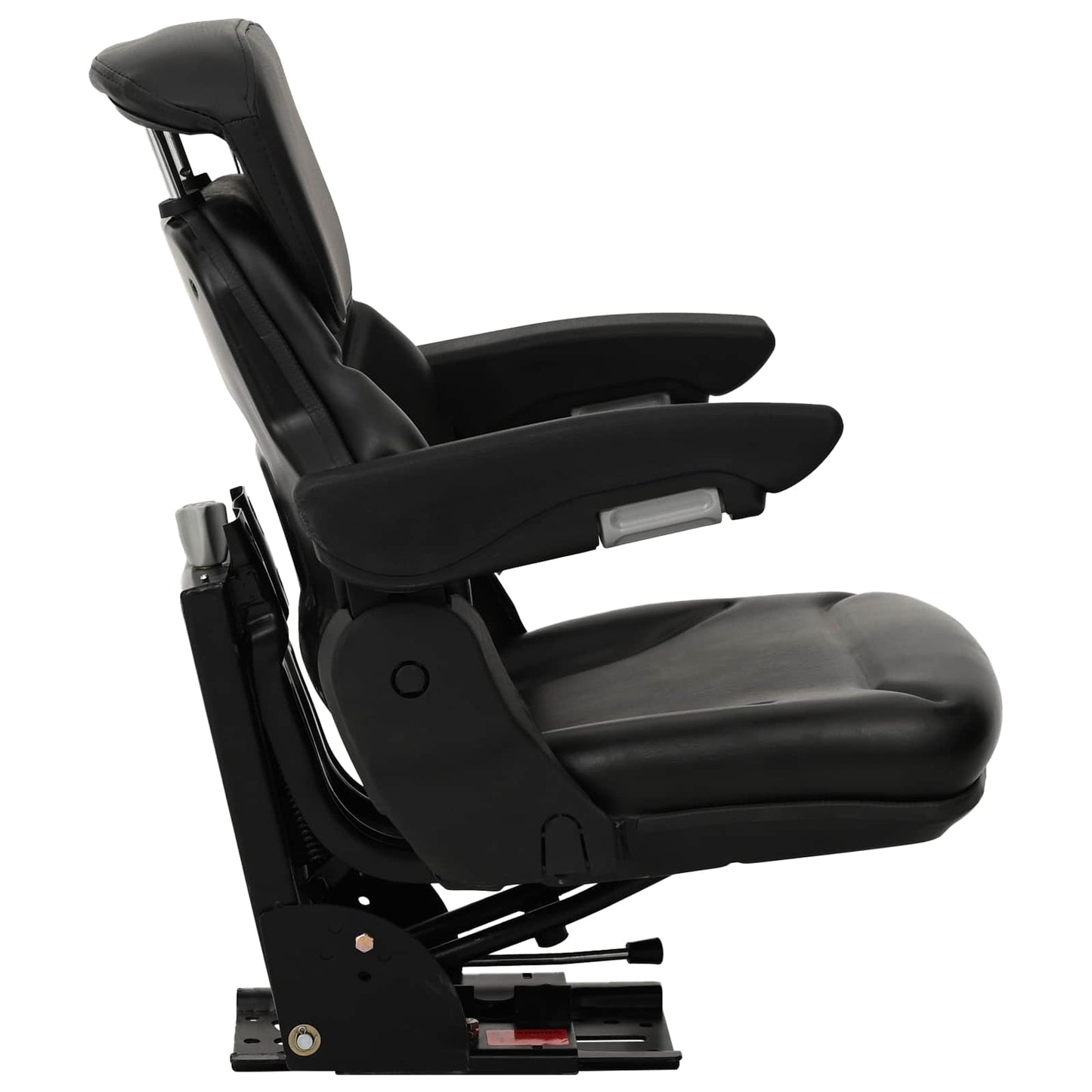 Tractor Seat with Suspension Black 60 x 58 x 72 cm