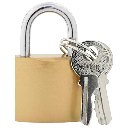 U Lock with Keys 6 pcs Brass Iron
