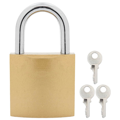 U Lock with Keys 12 pcs Brass Iron