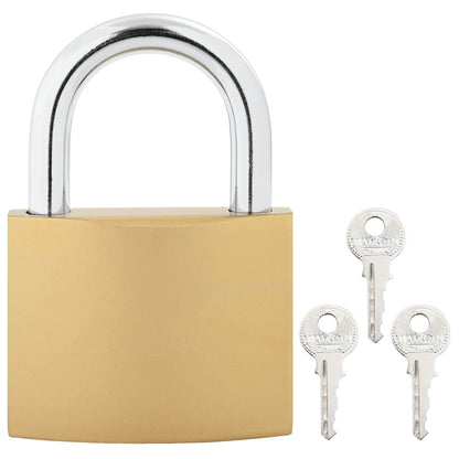 U Lock with Keys 12 pcs Brass Iron