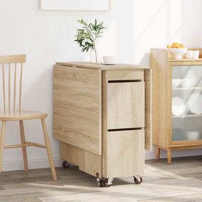 Dinning Table 2 pcs 140 x 80 x 77 cm Engineered Wood Sonoma Oak